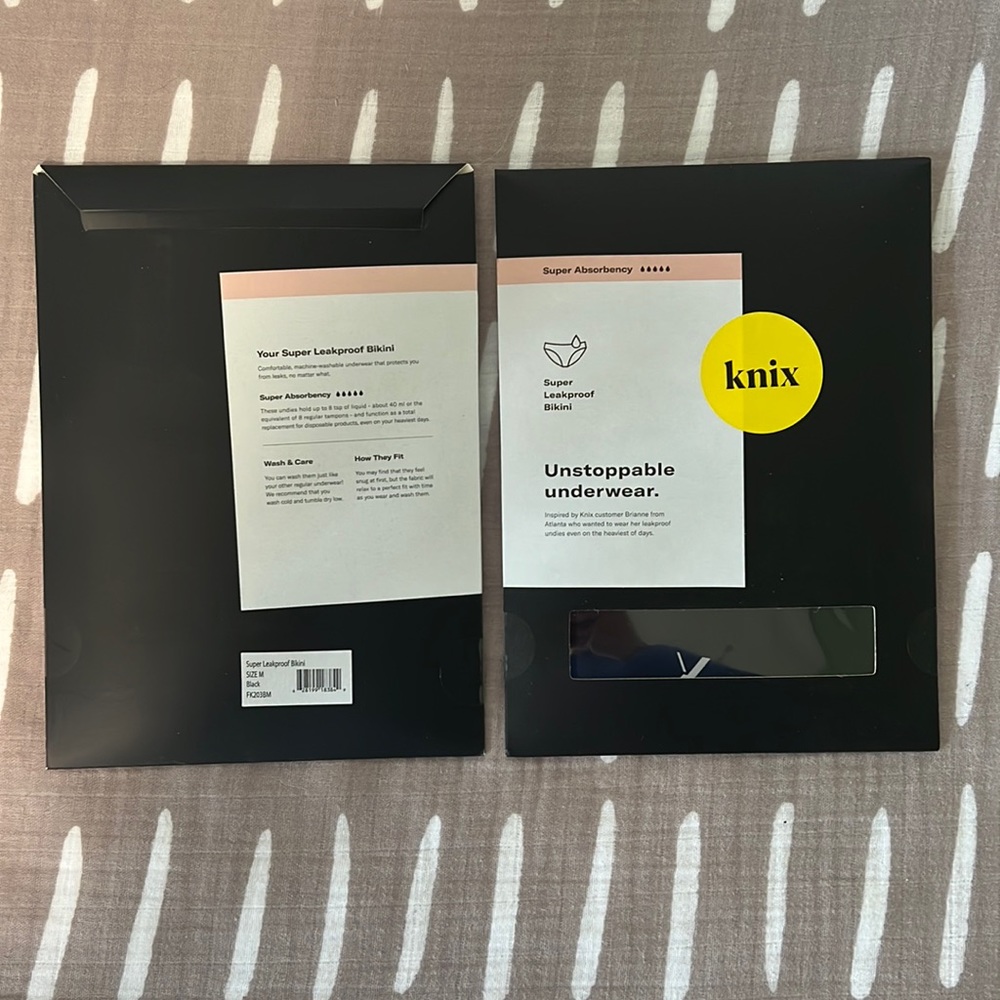 Knix super leakproof bikini - 2 pack brand new